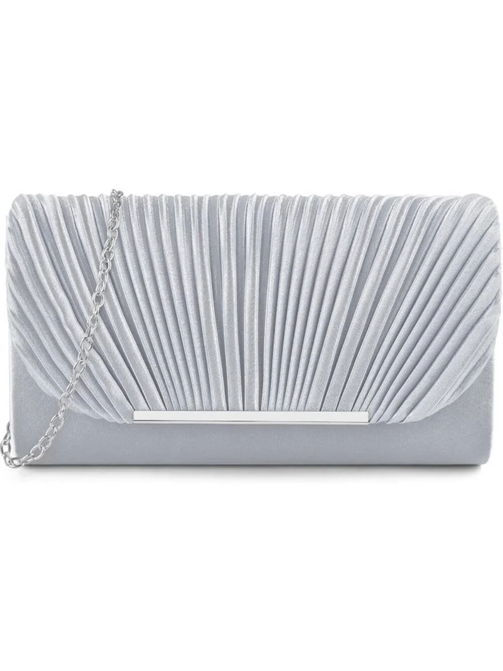 👜Women's Silver Evening Handbags for Formal Wedding Party Prom Shoulder Bags